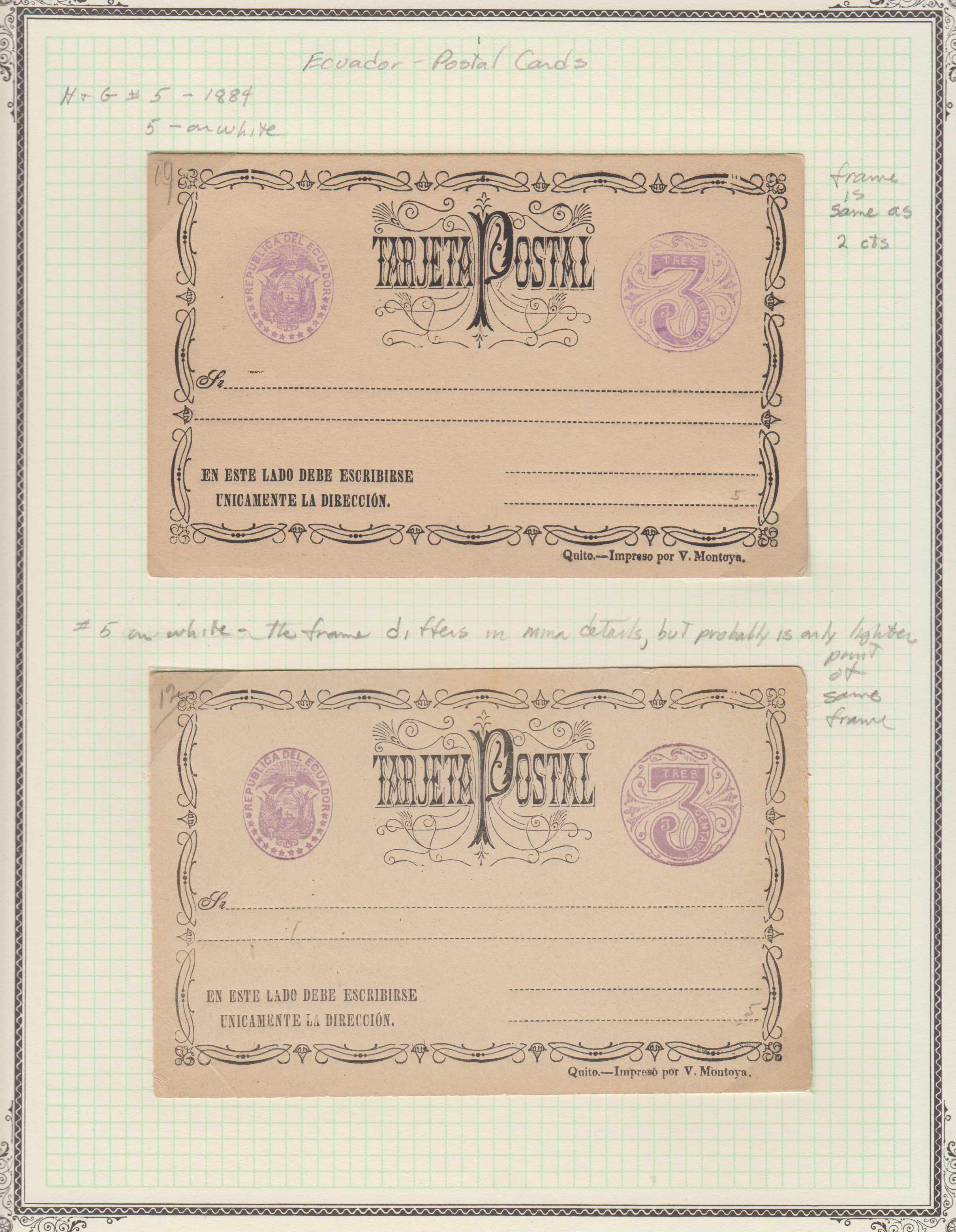 Ecuador — Galore of postal stationary with 97 mounted + 9 extra with cards (regular or double),…