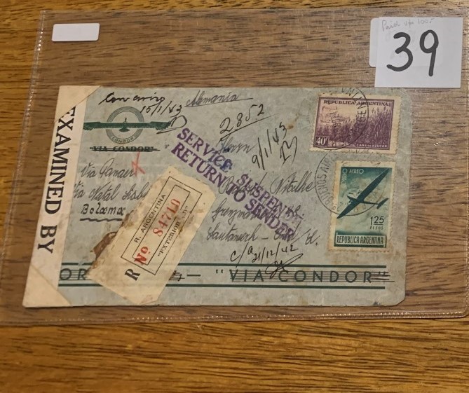 Argentina 1929 — Recuerdo del Avión San Jose 25 Agosto de 1929, rarisimo, vuelo hecho por el piloto…