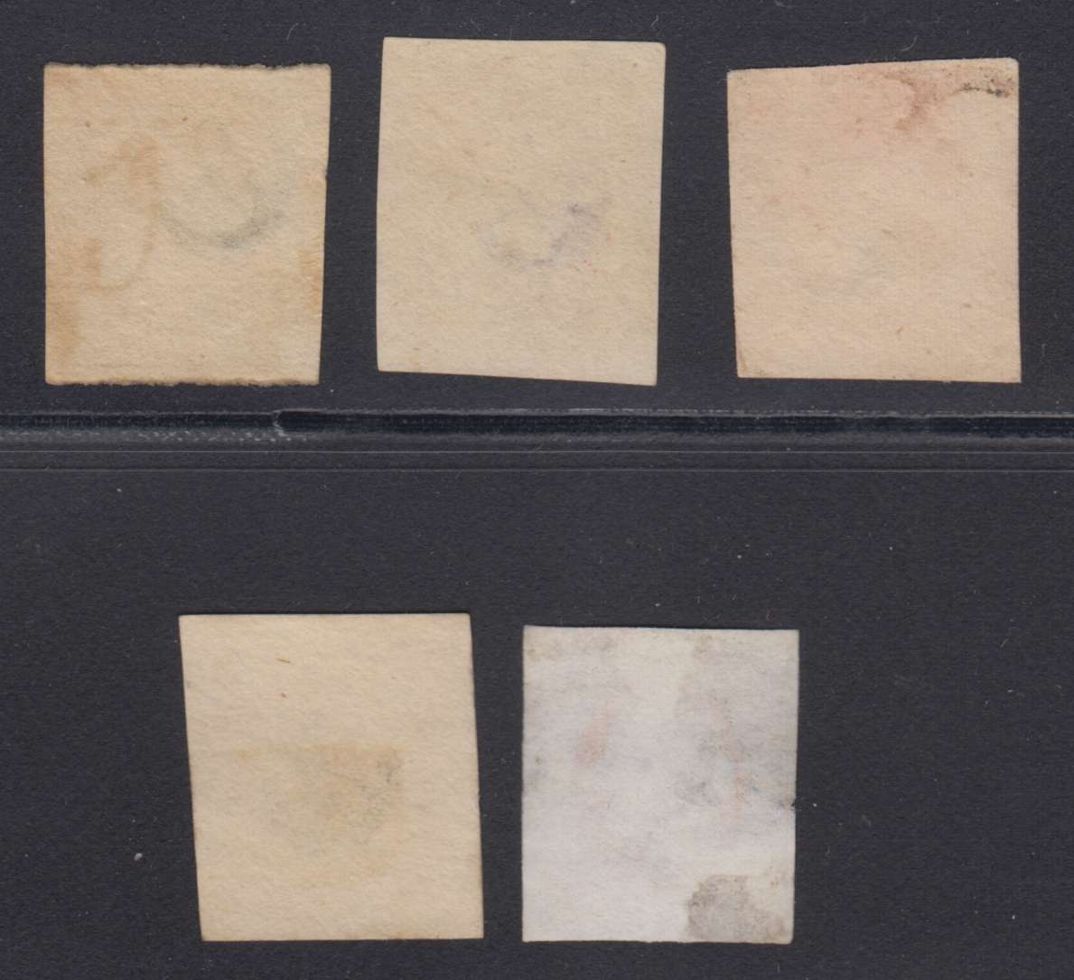 Netherlands 1852 — Scott 1-3, 3a & 3b